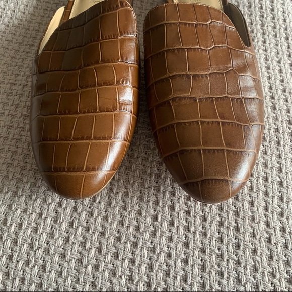 Michael Kors Crocodile Embossed Leather Mules - Picture 7 of 9